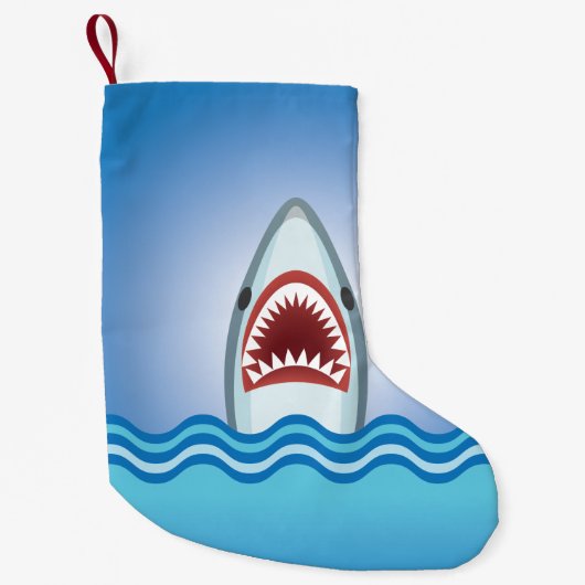 Funny Shark Kleine Kerstsok (Voorkant)