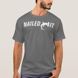 Funny Shark Lover Cool Hammerhead Shark Fin Nailed T-shirt