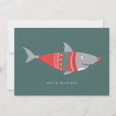 Funny Shark Merry Sharkmas Kerstmis (Voorkant)