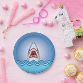 Funny Shark Papieren Bordje (Feest)