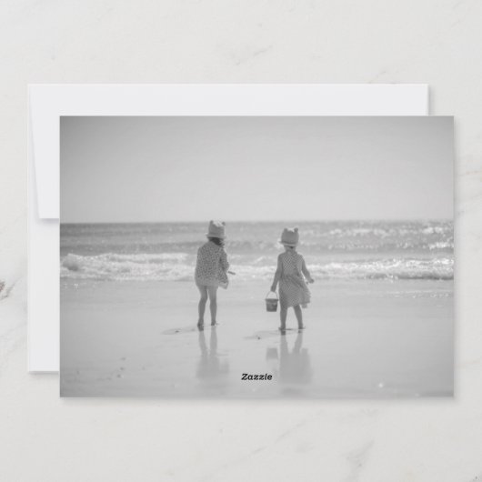 Funny Shark Photo Holiday Card Feestdagenkaart (Achterkant)