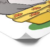 Funny Shark Ready for Pool Party Poster (Hoek)