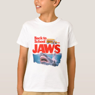 Funny Shark Terug naar School Jaws Geïnspireerd Sh T-shirt
