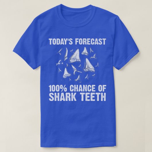 Funny Shark Tooth for Men Women Shark Teeth Fossil T-shirt (Design voorkant)
