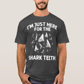 Funny Shark Tooth For Men Women Shark Teeth Fossil T-shirt