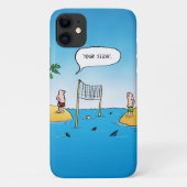 Funny Shark Volleyball Cartoon Case-Mate iPhone Case (Achterkant)