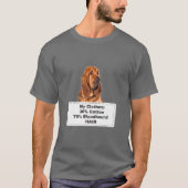 Funny Shedding Dog Bloodhound T-shirt (Voorkant)