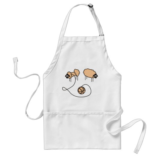 Funny Sheep Apron Standaard Schort (Voorkant)