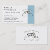 Funny Sheep Boerderij Franse expressie stijl Visitekaartje (Voorkant / Achterkant)