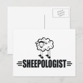 Funny Sheep Briefkaart (Voorkant / Achterkant)