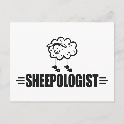Funny Sheep Briefkaart (Voorkant)