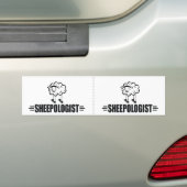 Funny Sheep Bumpersticker (Op auto)