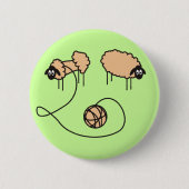 Funny Sheep Button (Voorkant)