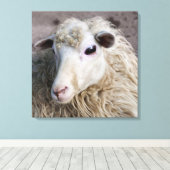Funny Sheep Canvas Afdruk (Insitu (Houten vloer))