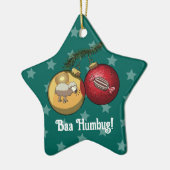 Funny Sheep Christmas Candy Baa Humbug Cartoon Keramisch Ornament (Links)