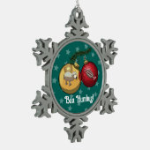 Funny Sheep Christmas Candy Baa Humbug Cartoon Tin Sneeuwvlok Ornament (Links)