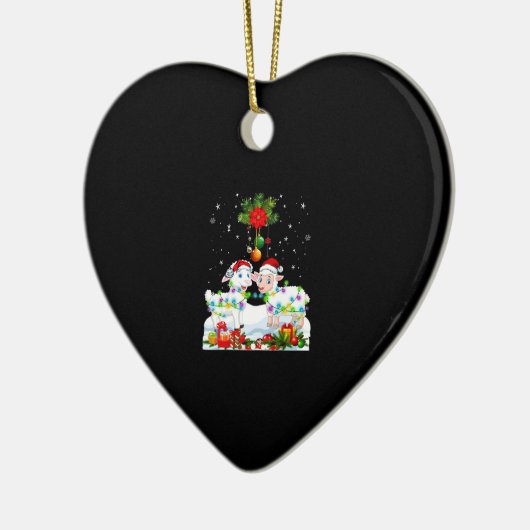 Funny Sheep Christmas Tree | Xmas Animal Gift Keramisch Ornament (Links)