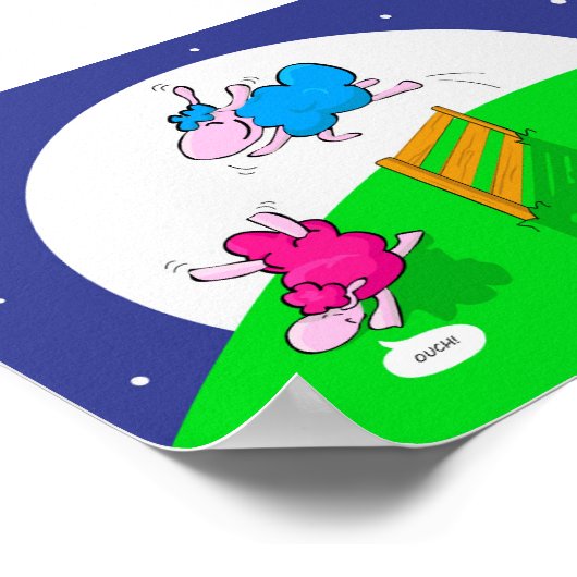 Funny Sheep Counting Poster (Hoek)