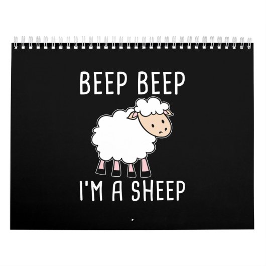 Funny Sheep Design for Farmers and Sheep Lovers Kalender (Hoes)
