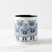 Funny Sheep Design Mug Tweekleurige Koffiemok (Center)