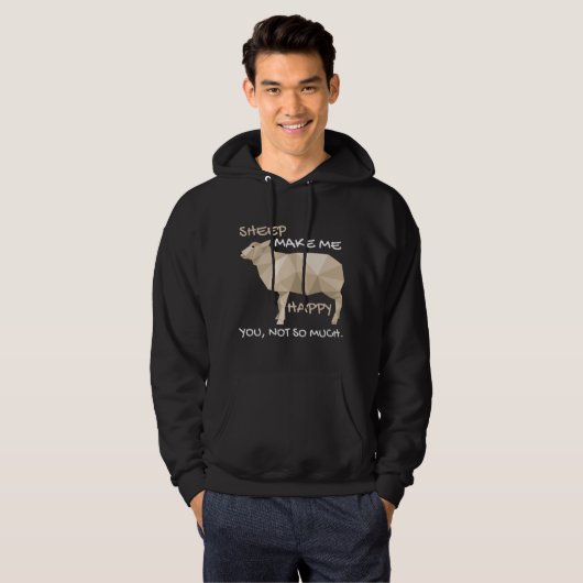 Funny Sheep Farmer Gift Sheep Lover Hoodie (Voorkant volledig)