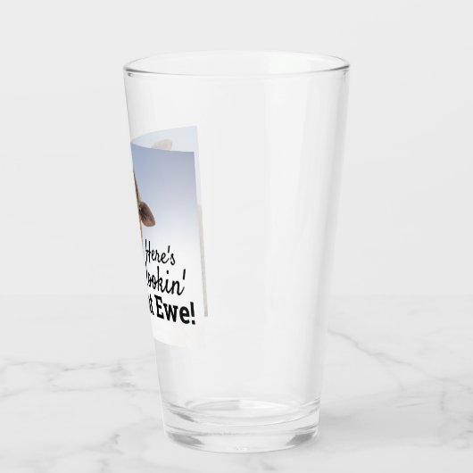 Funny Sheep, hier zie je op Ewe Foto Glas (Links)