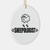 Funny Sheep Keramisch Ornament (Rechts)
