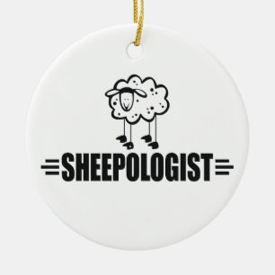 Funny Sheep Keramisch Ornament