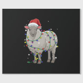 Funny Sheep Kerstmis | Santa Claus Gift Cadeaupapier (Vlak)