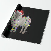 Funny Sheep Kerstmis | Santa Claus Gift Cadeaupapier (Uitgerold)