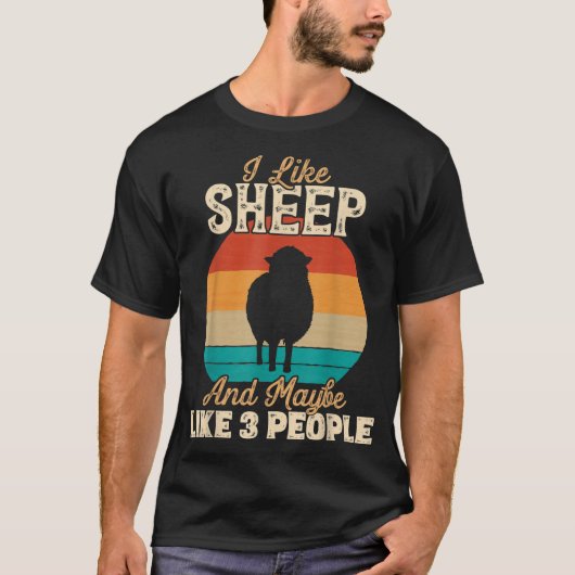 Funny Sheep Lover Shirt for Introverts (Voorkant)