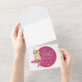 Funny Sheep Message - Gewoon dans over het 1 All In One Uitnodiging (Afscheurbaar)