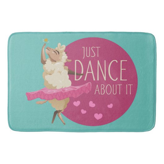 Funny Sheep Message - Gewoon dans over het 1 Badmat (Voorkant)