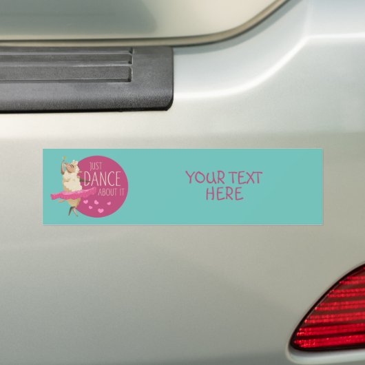Funny Sheep Message - Gewoon dans over het 1 Bumpersticker (Op auto)