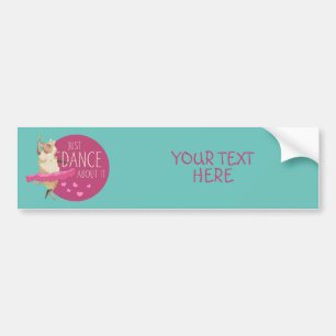 Funny Sheep Message - Gewoon dans over het 1 Bumpersticker