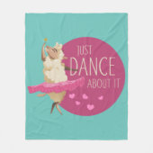 Funny Sheep Message - Gewoon dans over het 1 Fleece Deken (Voorkant)
