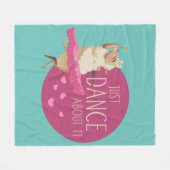 Funny Sheep Message - Gewoon dans over het 1 Fleece Deken (Voorkant (Horizontaal))
