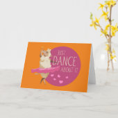 Funny Sheep Message - Gewoon dans over het 1 Kaart (Gele Bloem)