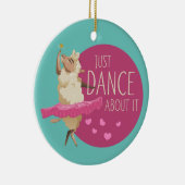 Funny Sheep Message - Gewoon dans over het 1 Keramisch Ornament (Rechts)