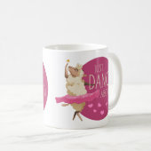 Funny Sheep Message - Gewoon dans over het 1 Koffiemok (Voorkant rechts)