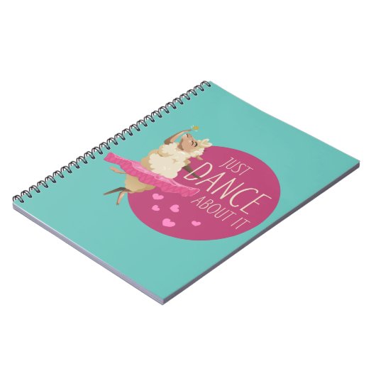 Funny Sheep Message - Gewoon dans over het 1 Notitieboek (Linkerzijde)