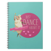 Funny Sheep Message - Gewoon dans over het 1 Notitieboek (Voorkant)