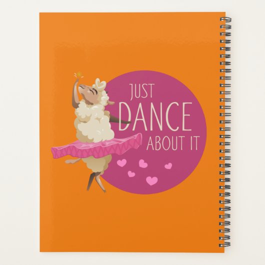 Funny Sheep Message - Gewoon dans over het 1 Planner (Achterkant)