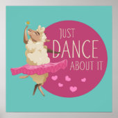 Funny Sheep Message - Gewoon dans over het 1 Poster (Voorkant)