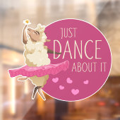 Funny Sheep Message - Gewoon dans over het 1 Raamsticker (Vel 2)