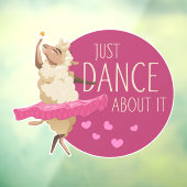 Funny Sheep Message - Gewoon dans over het 1 Raamsticker (Vel 3)