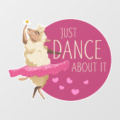 Funny Sheep Message - Gewoon dans over het 1 Raamsticker (Vel)