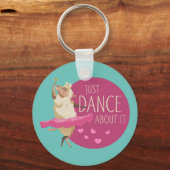 Funny Sheep Message - Gewoon dans over het 1 Sleutelhanger (Voorkant)