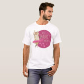 Funny Sheep Message - Gewoon dans over het 1 T-shirt (Voorkant volledig)