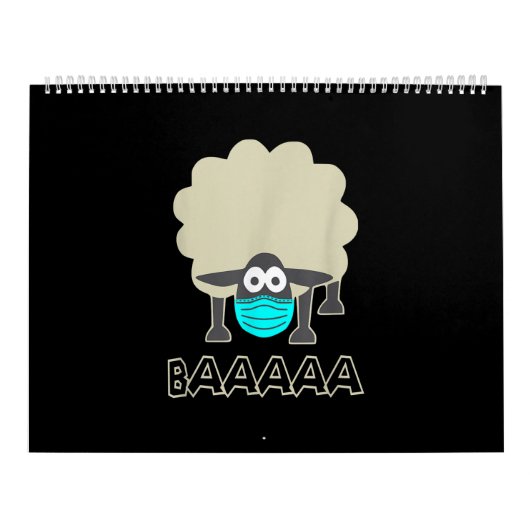 Funny Sheep met gezichtsmasker | Sheeple Gift Kalender (Hoes)